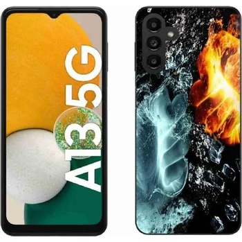 Pouzdro na mobilní telefon Gelový kryt mmCase na mobil Samsung Galaxy A13 5G - voda a oheň