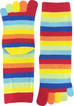 Dámské ponožky BOMA Prstan-a 10 pruhy Rainbow 