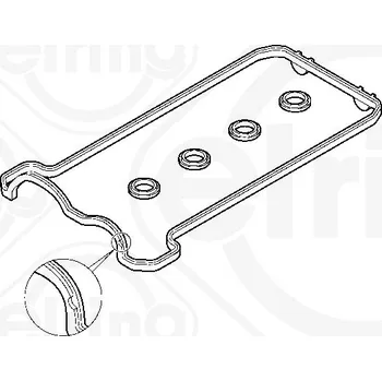 Těsnění motoru Sada těsnění, kryt hlavy válce ELRING 475.860