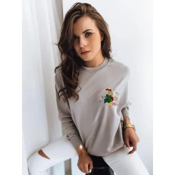 Dámská mikina Dámská mikina nadměrné velikosti JAPANESE světle šedá