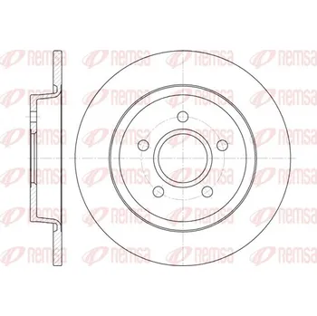 Brzdový kotouč Brzdový kotouč REMSA 6712.00