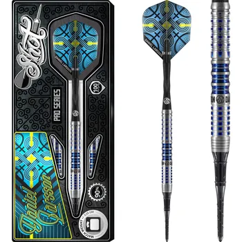 Šipky Shot - Daniel Larsson - Blue - 90% 20g soft