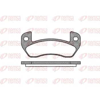 Brzdová destička Sada brzdových destiček, kotoučová brzda REMSA 1152.00