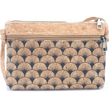 Kabelka Korková kabelka přes rameno - Vějíře