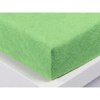 Prostěradlo XPOSE® Froté prostěradlo Exclusive - letní zelené 140x200 cm, Froté + Prodloužená možnost vrácení zboží do 50 dnů