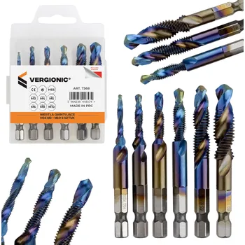 Vrták Berge Příklepové vrtáky HSS 6 ks