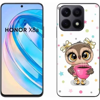 Pouzdro na mobilní telefon Gelový kryt mmCase na mobil Honor X8a - kreslená sovička
