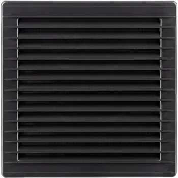 airRoxy SVM 100 mm větrací mřížka hranatá 170x170 mm, grafit černá
