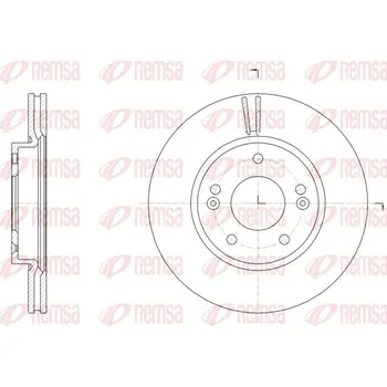 Brzdový kotouč Brzdový kotouč REMSA 61507.10