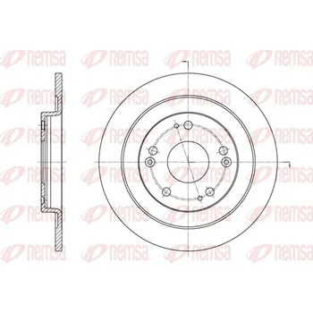 Brzdový kotouč Brzdový kotouč REMSA 61654.00