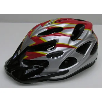 Cyklistická přilba UVEX přilba 7 Superhelix silver/rot/gelb - 52-57 cm