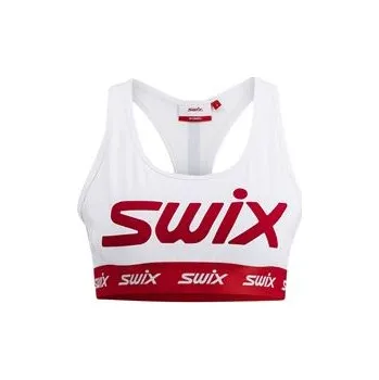 Podprsenka Swix Roadline dámská sportovní podprsenka bright white/fiery red, vel: XS