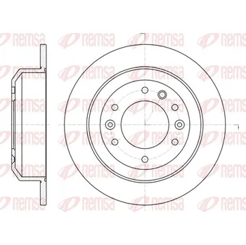 Brzdový kotouč Brzdový kotouč REMSA 61027.00