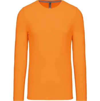 Pánské triko s dlouhým rukávem Kariban Barva: Oranžová, Velikost: XXL
