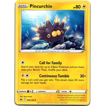 Karetní hra Pokémon karta Pincurchin 056/159 - Crown Zenith