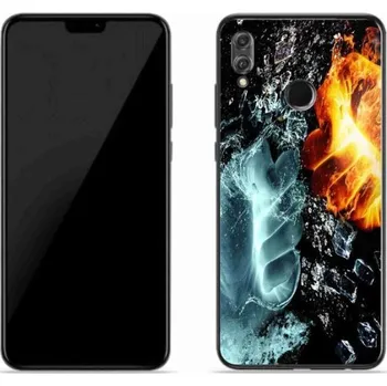 Pouzdro na mobilní telefon Gelový kryt mmCase na mobil Honor 8X - voda a oheň