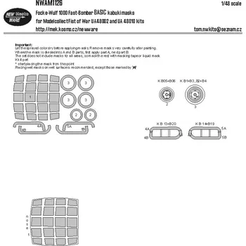 Plastikový model 1/48 Mask FW 1000 Fast-Bomber BASIC (MODELC.)