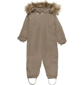 dívčí zimní kombinéza EN-FANT Zimní kombinéza s kožešinou Chocolate chip 74-98 80 (doporučená výška 78-85cm)