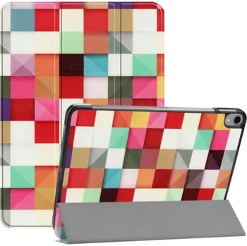 Pouzdro na tablet Pattern PU kožené pouzdro na Apple iPad Pro 11 - barevné trojúhelníky