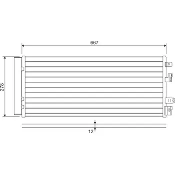 Klimatizace automobilu Kondenzátor, klimatizace VALEO 822575