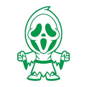 Samolepící dekorace SAMOLEPKA Maska 002 pravá vřískot (12 - zelená) NA AUTO, NÁLEPKA, FÓLIE, POLEP, TUNING, VLASTNÍ TEXT, TISK, AUTOSAMOLEPKY.cz, POLEPY, OBRÁZEK, LOGO, SAMOLEPKY