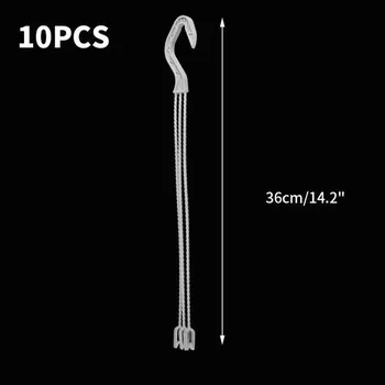 Květináč Plastový držák na květináč - 10 ks - Šedá 36cm