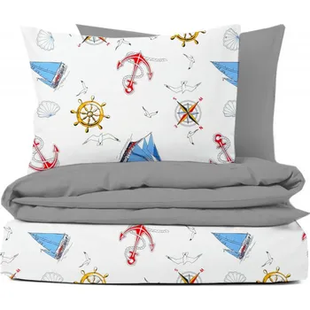 Povlečení Ervi Bavlněné povlečení oboustranné - Elegantní bílé čtverce/černé