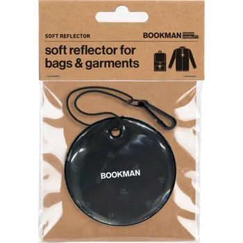 Bookman reflexní odrazka na pověšení kulatá, černá