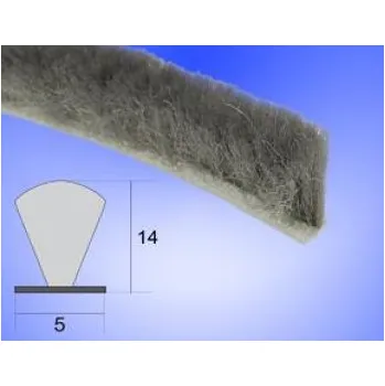 Síť proti hmyzu Kartáč koncové lišty rolovací sítě 4,8x15mm