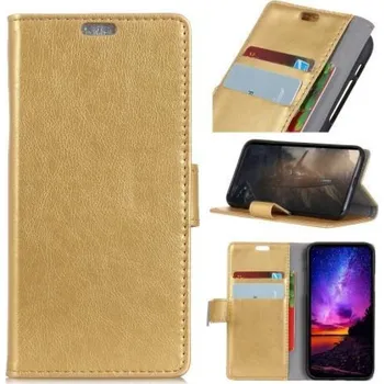 Pouzdro na mobilní telefon Stand PU kožené pouzdro na mobil Sony Xperia XA2 Plus - zlaté