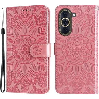 Pouzdro na mobilní telefon Sunflower zavírací pouzdro na Huawei Nova 10 Pro - růžové