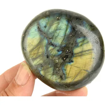 Přírodní kámen Leštěný kámen z labradoritu (Madagaskar) 126g