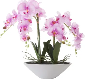 Umělá květina Gasper Orchidej v keramické misce 53 cm