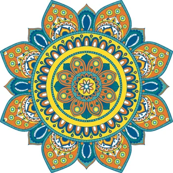 ZUTY Malování podle čísel - MANDALA V Rozměr: 40x50 cm, Rámování: bez rámu a bez vypnutí plátna