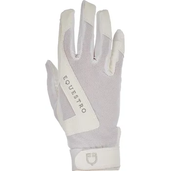 Jezdecké rukavice EQUESTRO Rukavice jezdecké Sunny Equestro, bílé S