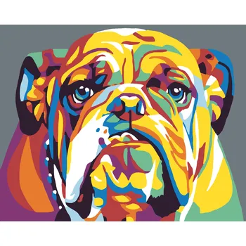 ZUTY Malování podle čísel - BULDOG II Rozměr: 40x50 cm, Rámování: bez rámu a bez vypnutí plátna