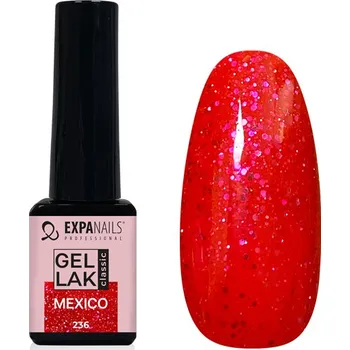 Lak na nehty UV/LED Gel lak - Mexico neon třpyt 5 ml