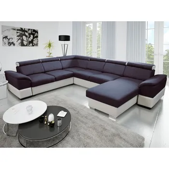 Sedací souprava Eoshop Rohová sedací souprava Osaka B2R2FOTT do U - lux 06 / soft 31 (barva potahu) - pravá