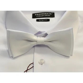 Pánský motýlek M1 - vzor 27 - BÍLÝ - MATNÝ