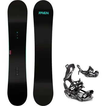 Snowboarding Snowboard komplet Raven Pure mint + vázání Fastec FT360 black Velikost: 150 cm, Velikost vázání: M