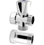 Novaservis Pračkový ventil s mezikusem, 3/4"x3/4", chrom, Z250