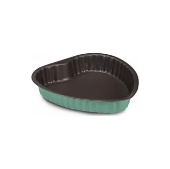 Forma na pečení Forma dortová 25cm nepřilnavá SRDCE BONTON zelená