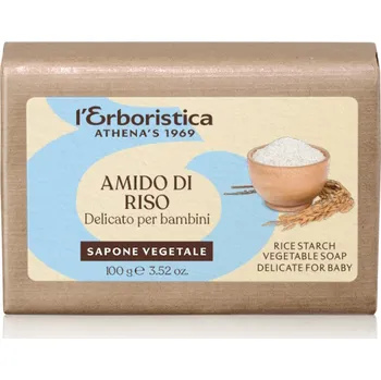 Mýdlo Erboristica Mýdlo tuhé s rýžovým škrobem 100 g