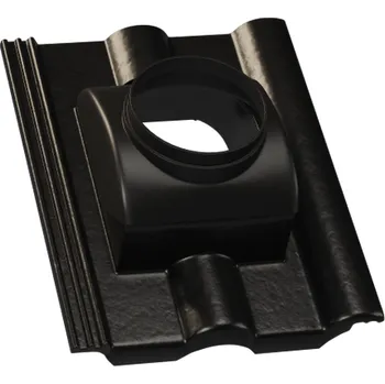 betonová krytina Střešní taška odkouření turbokotle KM BETA betonová krytina Beta - BRILIANT černá