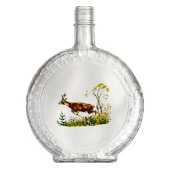 Láhev Slivovice Bricol - 0.70 bezbarevná + obtisk srnec