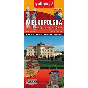 Cestování Mapa atrakcji tur. - Wielkopolska cz. centralna - Praca zbiorowa