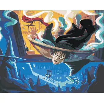 ZUTY Malování podle čísel - HARRY POTTER A BRUMBÁLOVA MYSLÁNKA Rozměr: 40x50 cm, Rámování: bez rámu a bez vypnutí plátna
