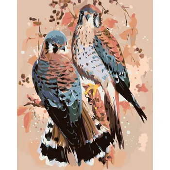 Hračka ZUTY Malování podle čísel - DVĚ POŠTOLKY Rozměr: 40x50 cm, Rámování: vypnuté plátno na rám