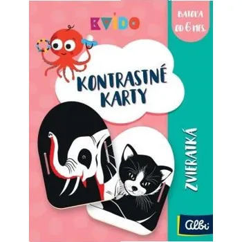 Kniha Kvído Kontrastní karty Zvířátka