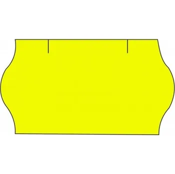 Samolepící etiketa Cenové etikety na kotoučku 22x12 mm CONTACT - signální žluté, 42ks
